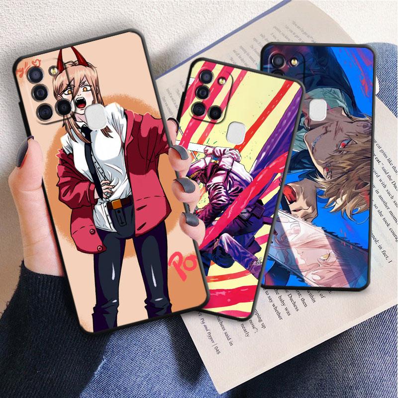 Back Tpu Soft Case For Samsung Galaxy A50 A03s A04s A10s A03 Core A04 A02s A10 A20e A70 A40 A02 A01 Chainsaw Man Anime Cover