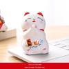 Ceramic Lucky Cat Ornament - Small/Medium Size for Home, Car, or Living Room Decoration - Cute Pet Gift