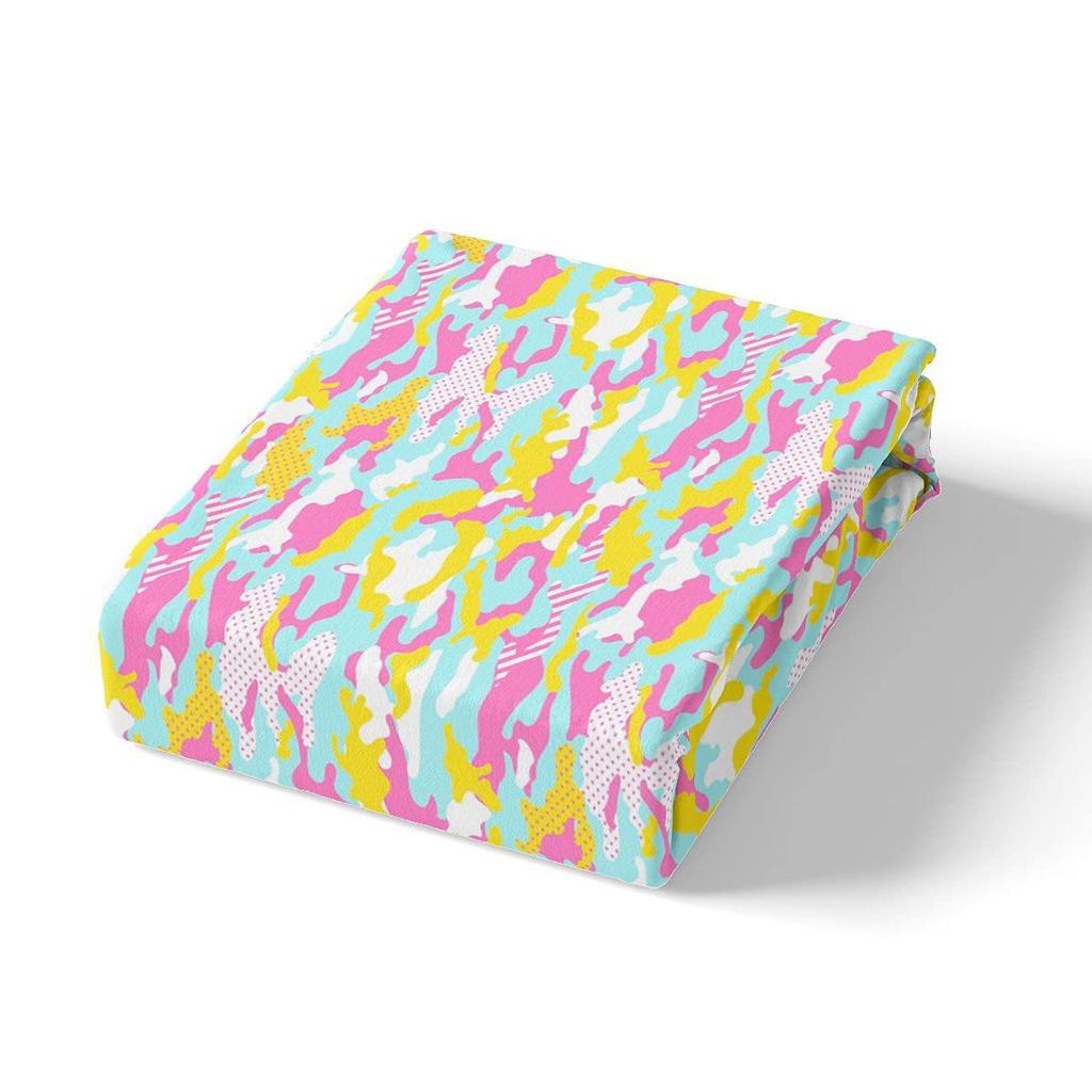 Camouflage Personalized Pattern Bed Hat Four-piece Bedding Set Bedroom Dormitory Bedding Decoration