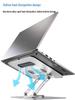 Aluminum Alloy Rotating Laptop Stand with Heat Dissipation, Folding and Height Adjustable.