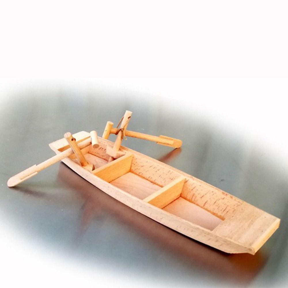 Ocean Landscape Wooden Boat Model Home Decoration Boat Model Ornaments  Garden Decor
