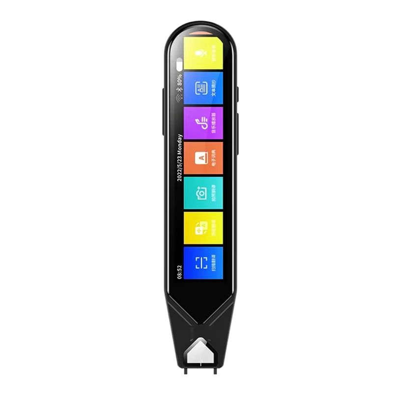 

ABNR MD08 5.0 Screen Smart Voice Translation Pen Scanner Translator Dictionary Multiple Languages For Learning чорний