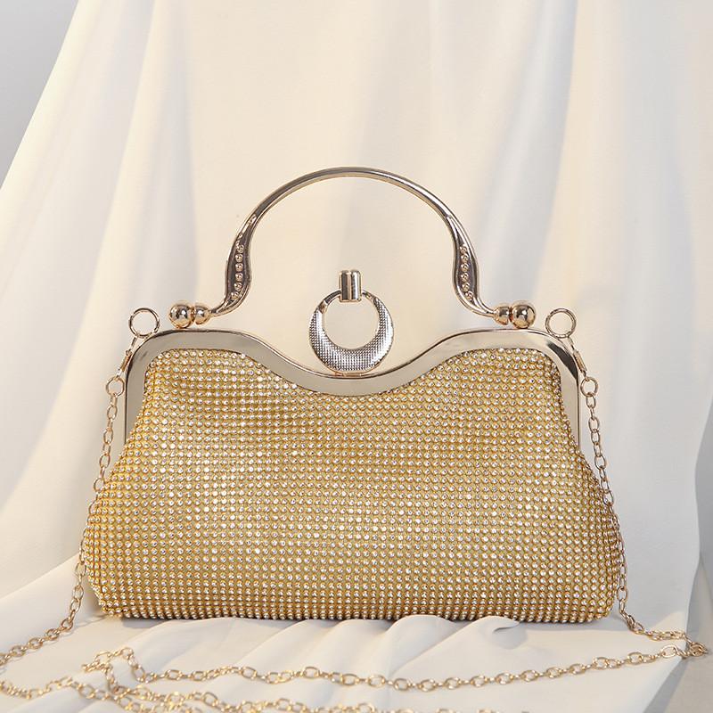 Retro Strass-Kupplungstasche Mit Handyfach Und Taschen Für Den Abend Und Besondere Anlässe Für Damen