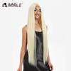 Noble Cosplay Wigs For Black Women Long Straight Synthetic Lace Wig 38 Inch Pink Ombre Blonde Wig Blonde Wig Synthetic Lace Wig