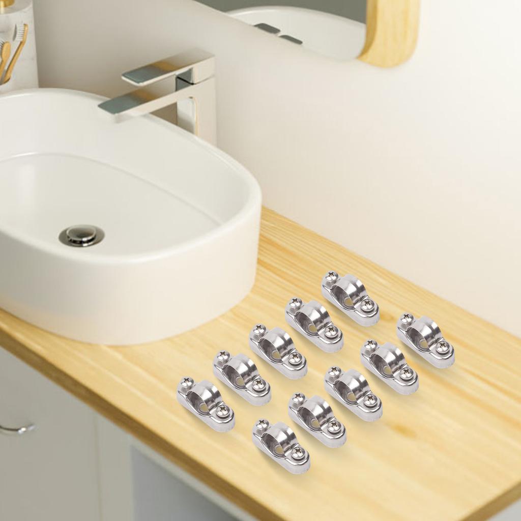 Aluminum Alloy Base 316 Stainless Steel Clamp Home Maintenance Aluminum Alloy Pipe Bracket Widely Used In Fixing