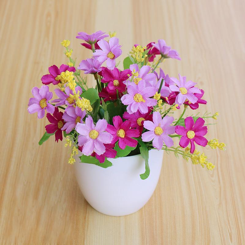 

1шт искусственные цветы бонсай украшения для гостиной круглая роза креативные имитационные цветы яркие цвета