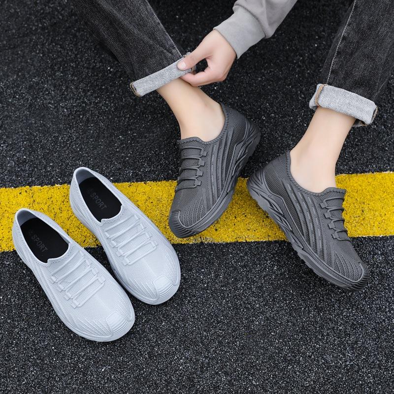 Low-top kitchen non-slip shoes men's rain shoes water shoes canteen waterproof and oil-proof summer special work shoes men's chef