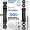 K700432 Front Stabilizer Sway Bar Links For 2007-2016 Chevrolet Chevy Silverado 1500 Tahoe Suburban Avalanche Cadillac Escalade GMC Yukon Sierra, 2