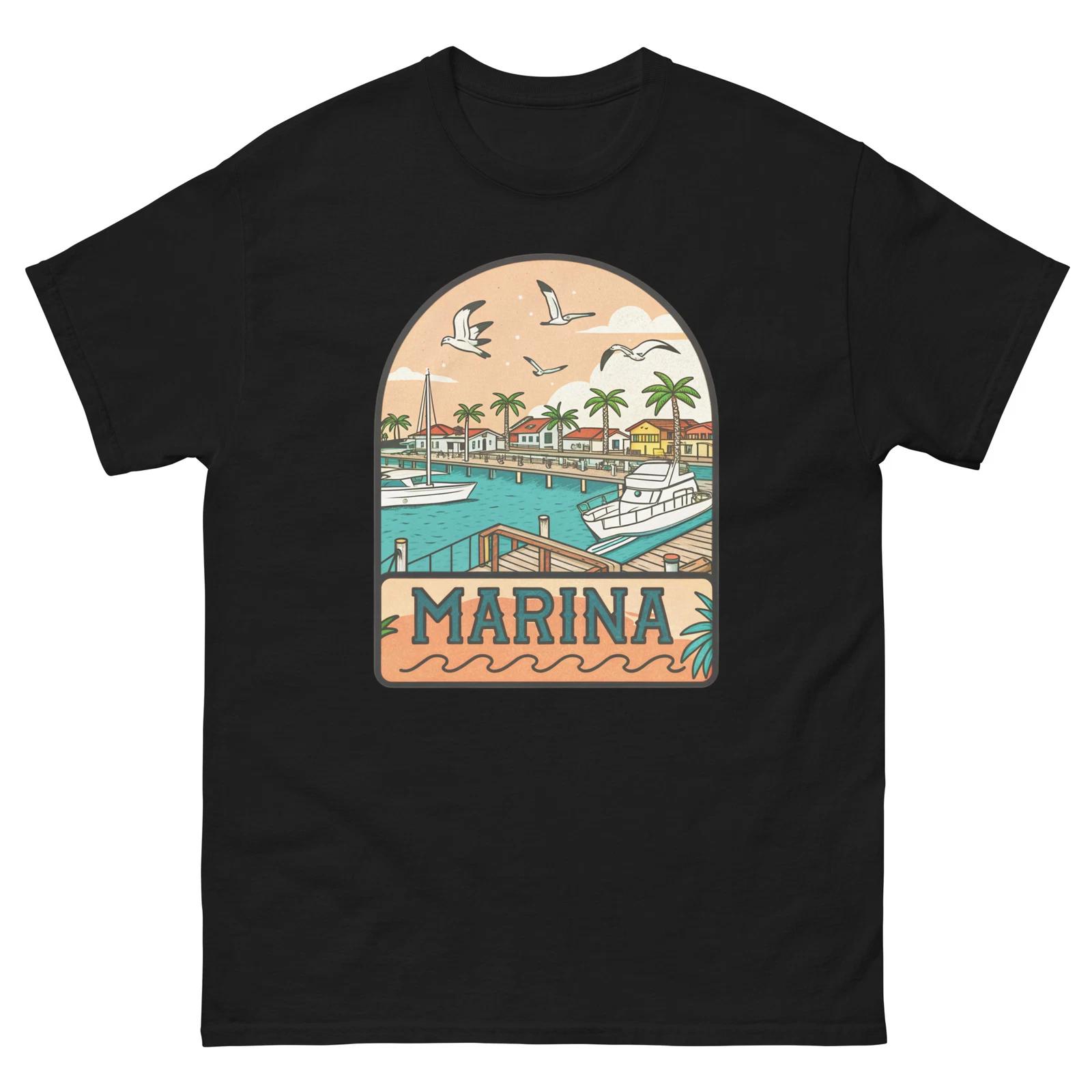 Marina Everyday Location Building Place T-Shirt 3XL