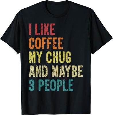 Chug Liebhaber Zitat Hundehalter Lustig Kaffee Vintage Retro Geschenk Unisex T-Shirt