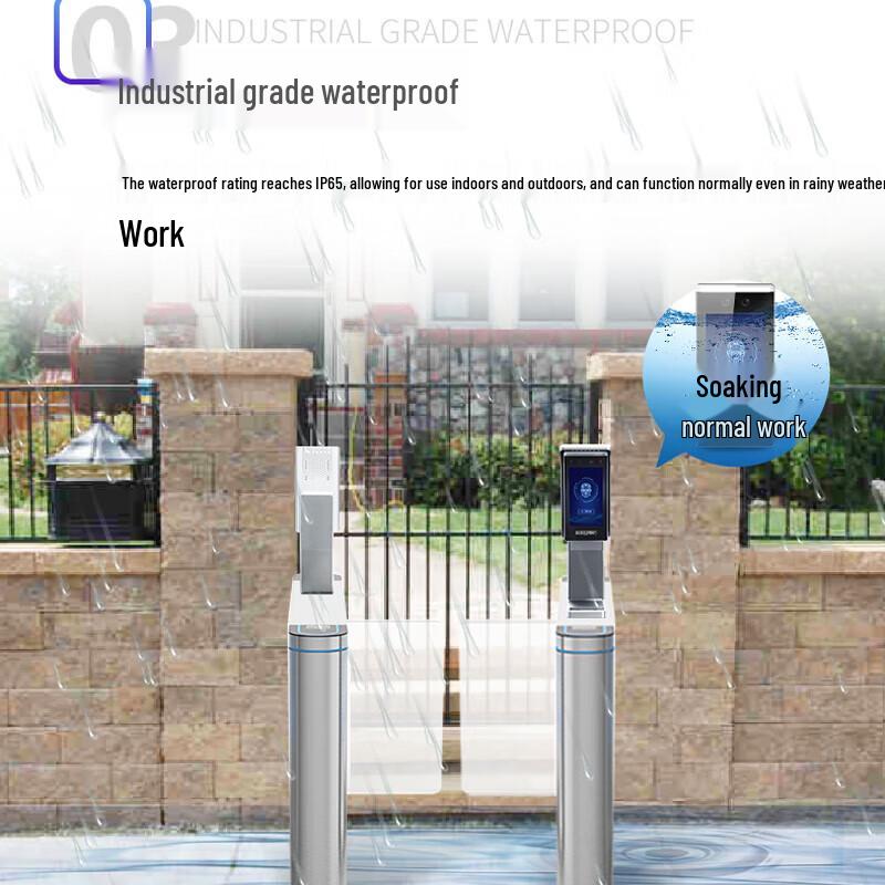 Desheng Smart Facial Recognition Turnstile Gate CN Plug (adapter Included)