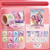 Wonderful Heart Girl Cartoon Stickers for Kids - Kindergarten Rewards & Art