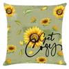 Spring And Summer Sunflower Pillow Case Modern Simple Living Room Sofa Cushion Cover Bedroom Pillow Premium Durable