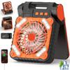 4 Speeds Wind Outdoor Solar Fan 90-Degree Folding Portable Tent Fan Folding Ventilador  Tent Use