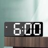 LED Electronic Alarm Clock Simple Style Clock Battery Plug-in Dual-purpose Clock Time 0712