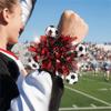 2PCS Reusable Soccer Cheering Wrist Flower Iron Wire Decorative Streamers  Match Day Party