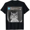 Summer Tshirt There Is MoveUnisext At Your Doorstep Fun Cat Unisexs Pure Cotton Tshirt Fan Gift Retro Street Style Daily Casual
