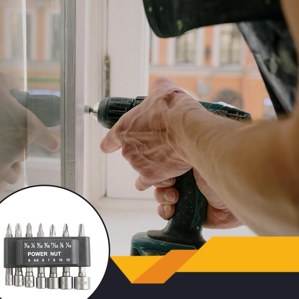 Powerful Socket Inner Hexagonal Wrench Hexagonal Handle Screwdriver Socket Extension Rod Pneumatic Screwdriver Insert Tool Set