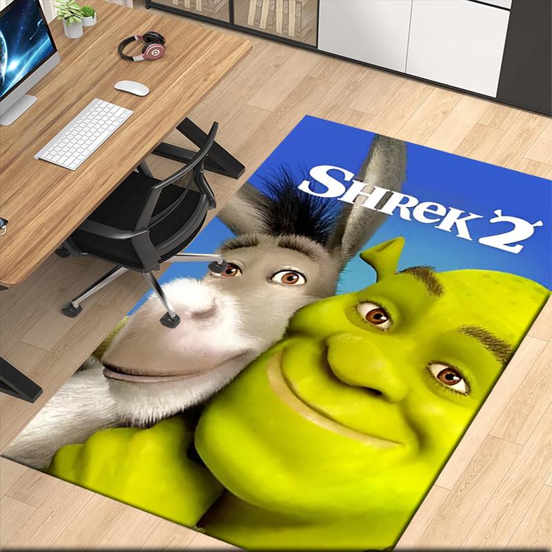 Shrek Bedruckter Teppich für Bürostuhl Wohnzimmer Schlafzimmer Küchenraum Dekoration Geschenke