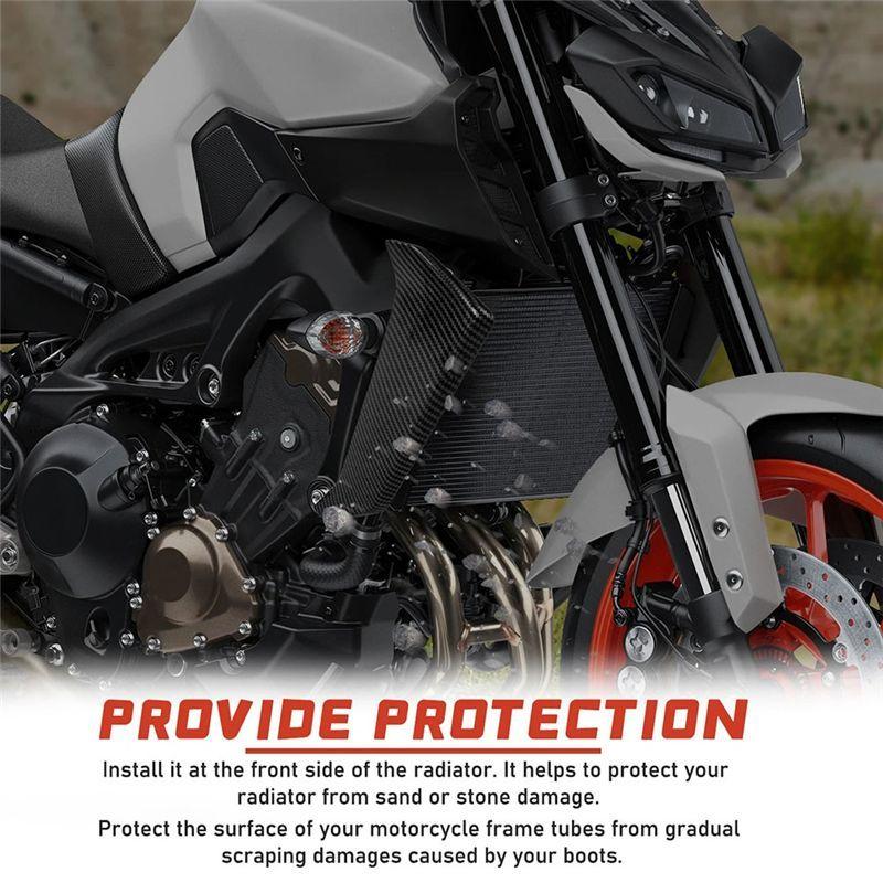 Authentic Black Motorcycle Radiator Side Panels Protector Cover Fairing For MT09 MT-09 MT 09 2017- Parts