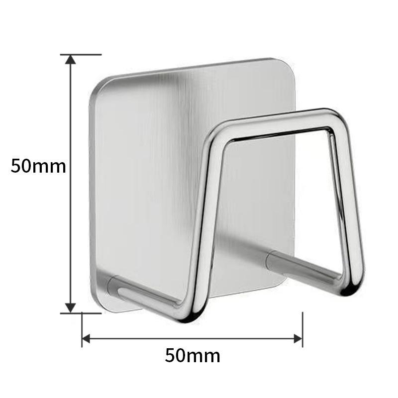 Stainless Steel No-Drill Sponge & Dishcloth Holder for Kitchen Sink