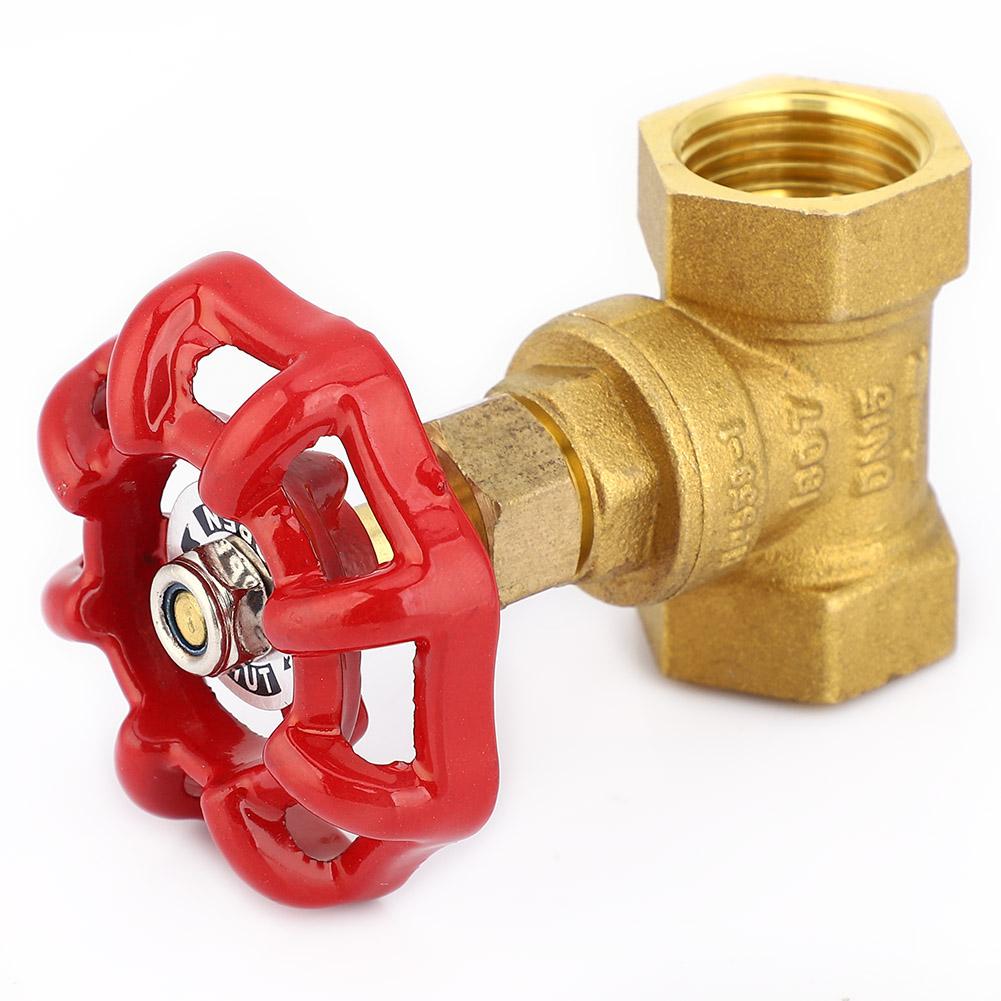 DN15 G1 2in Brass Globe Shut Off Valve Female Thread Two Seals Stop Valve for Water Gas