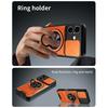 For iPhone 17 Case Compatible with MagSafe Ring Holder Foldable Kickstand TPU PC Phone Cover with Camera Lens Slider