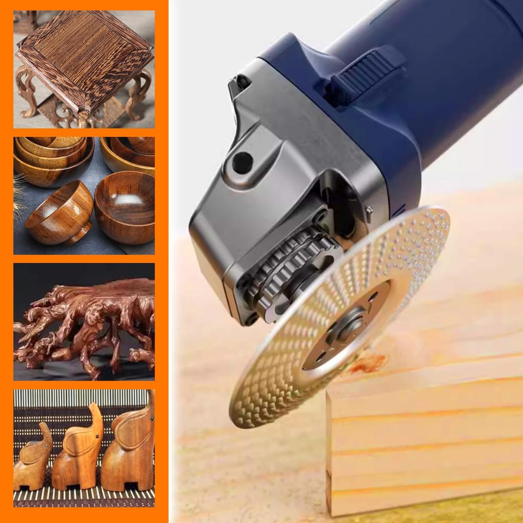 LEONTOOL Set of Wood Carving Spark Discs with Lock Nut Woodworking Shaping Grinder Shaping Grinding Wheel Abrasive Flap Sanding Flap Disc Grinder Wood