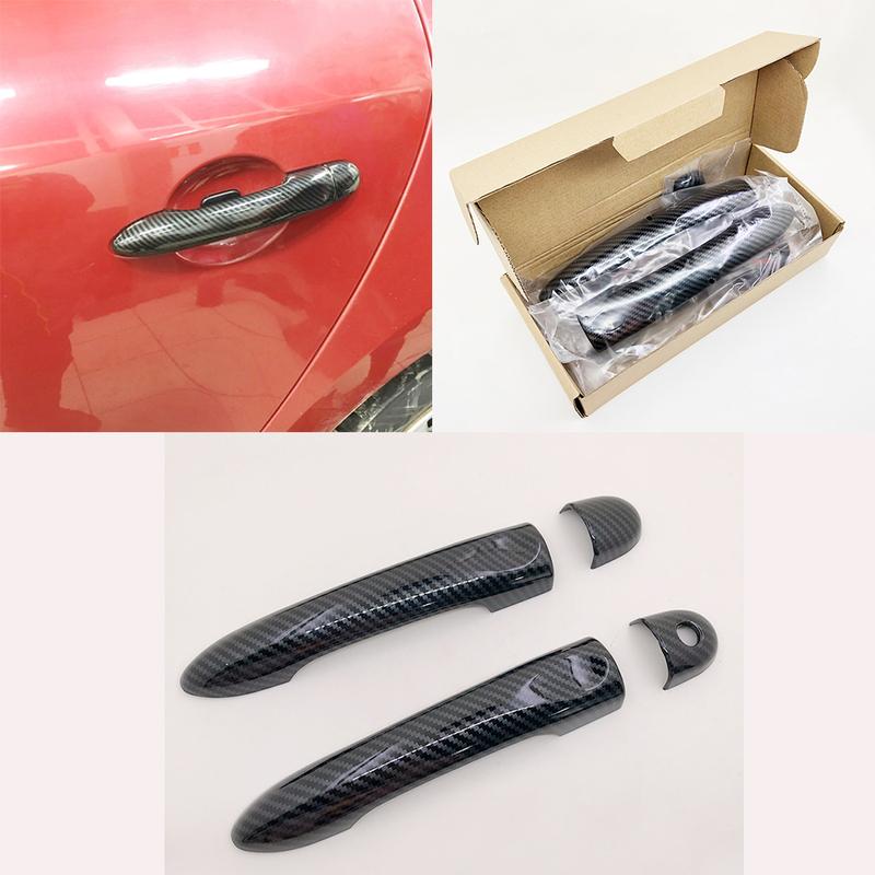 Carbon Fiber Door Handle Cover for Renault Clio IV MK4 2013 2014 2015 2016 2012~ Premium  Car Accessories Stickers
