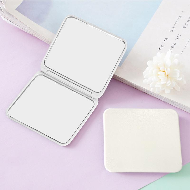 Small Folding Portable Mirror Carry Around Cute Mini Double-sided Makeup Mirror for Women's Bag Portable Mirror