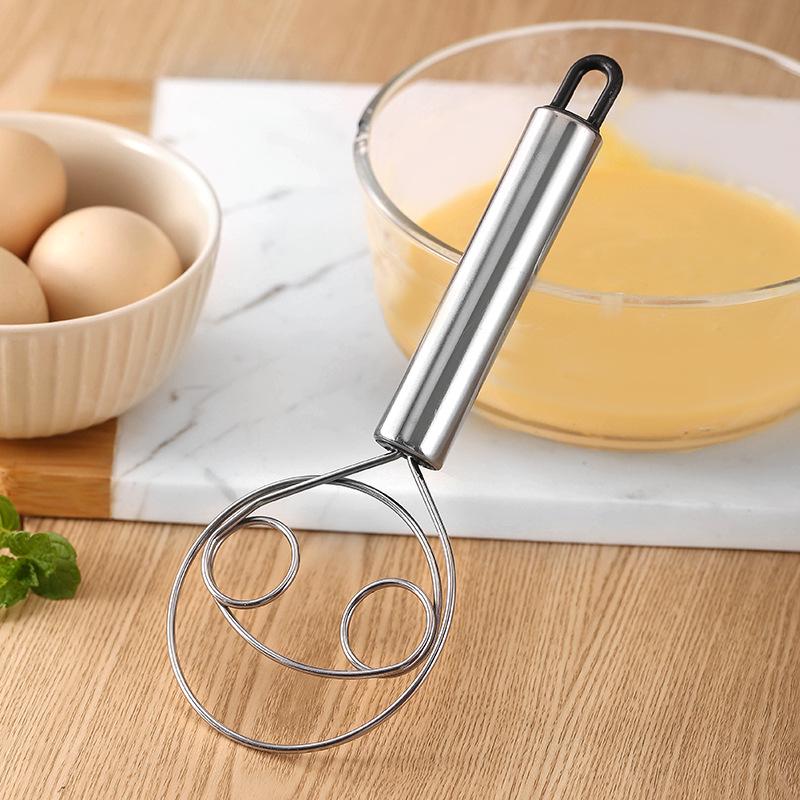Stainless Steel Non-Stick Dough & Batter Whisk Mixer