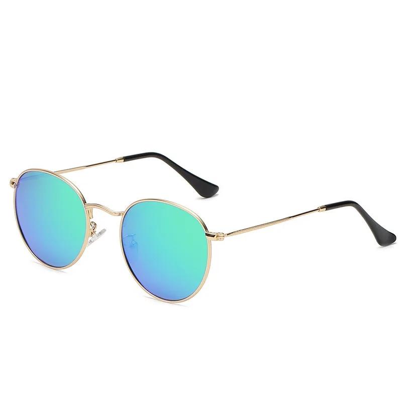 Retro Small Round Hippie Sunglasses Fashion Circle Metal Frame Sun Glasses Disco Party Candy Color Lens Eyewear for Women Men