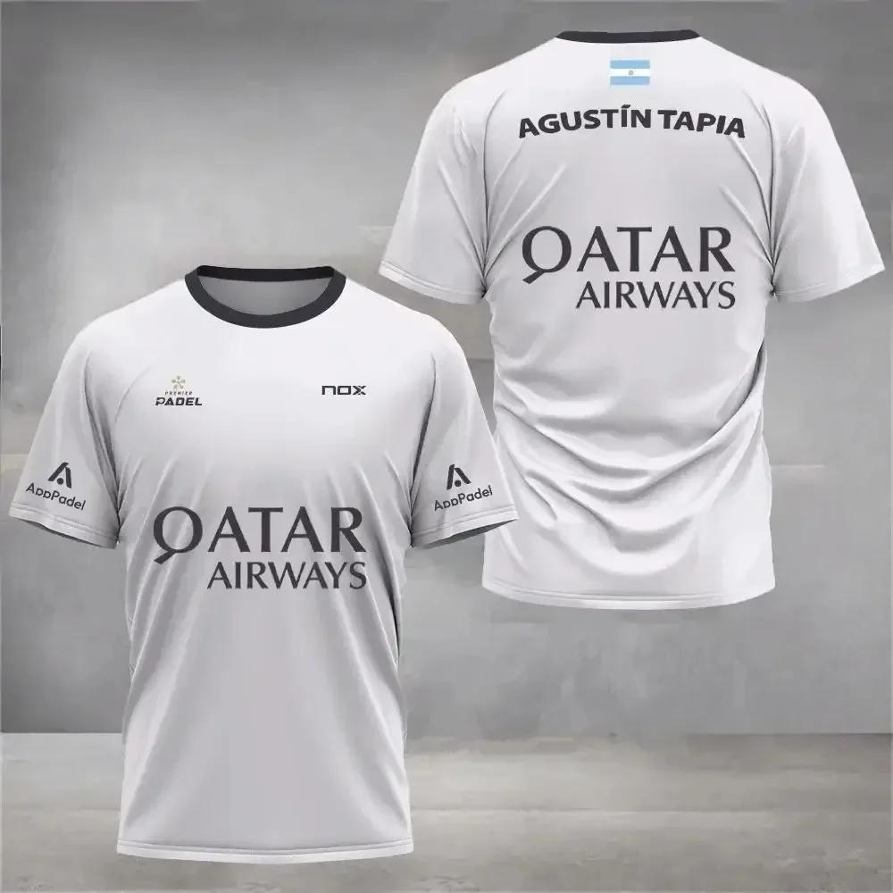 Heren Padel Tennis Kinder T-shirt Sport Trainings Tops Mannen Casual Korte Mouw Kleding Streetwear Heren Kleding Tops