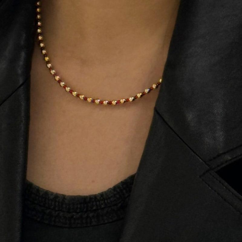 

GETMEBLING METALLIC BALL NECKLACE BLACK(N431-BK)