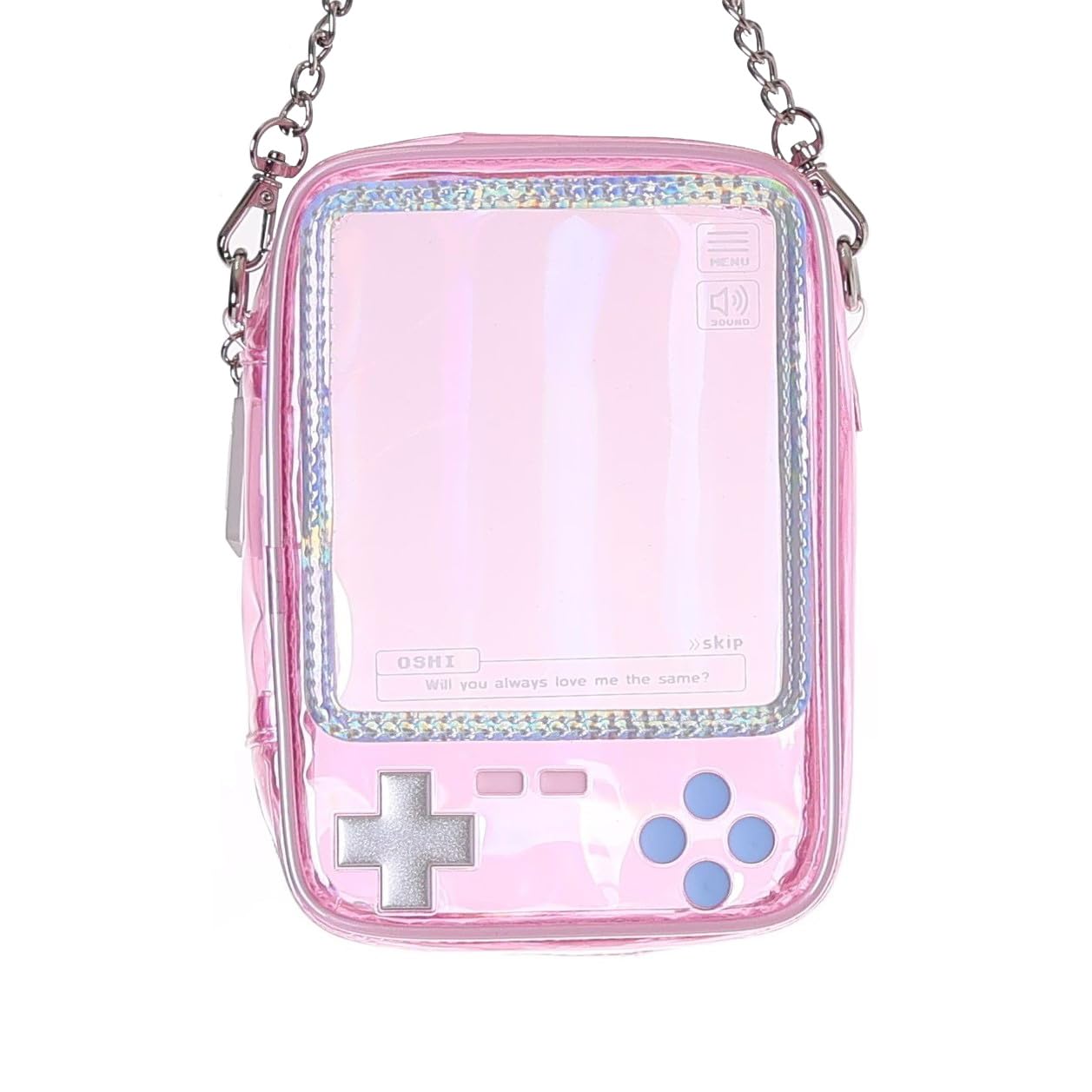 Z25724 PK Osel Portable Game-Shaped Plush Pouch Pink