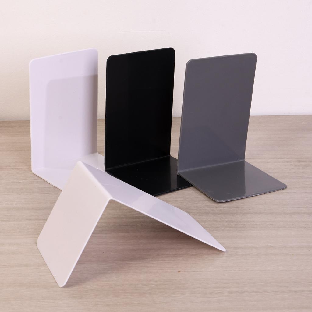 L-shaped Thick Transparent Acrylic Book Stand Student Book Storage Partition Bookshelf Desktop Sorting Classifier Newspaper Library Display Rack