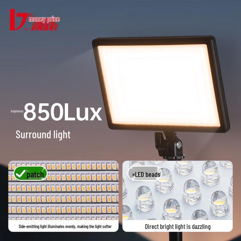 JINBEI EQ190 LED Live-Stream & Fotografie Aufhelllicht Kit