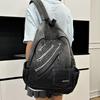 New casual denim student schoolbag Japanese old retro washed denim backpack large capacity bag