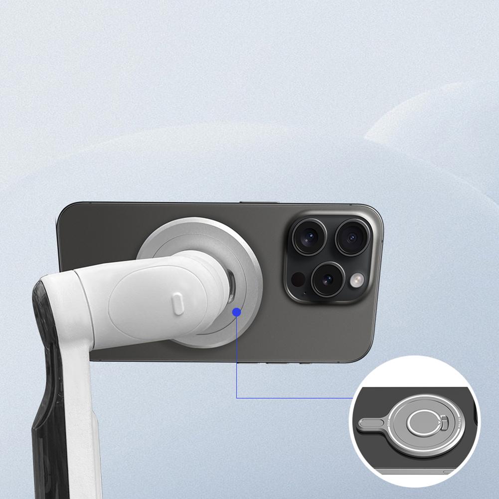 Magnetic Adapter Aluminum Alloy Cell Phone Magnet Mount Adapter Universal for Insta360 Flow Smartphone Gimbal Stabilizer