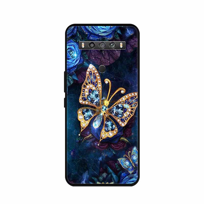 For TCL 10 5G UW Case Animals Silicone TPU Soft Cover Phone Coque For TCL 10 SE TCL10 5G UW Capa Shockproof Cartoon Wolf Funda