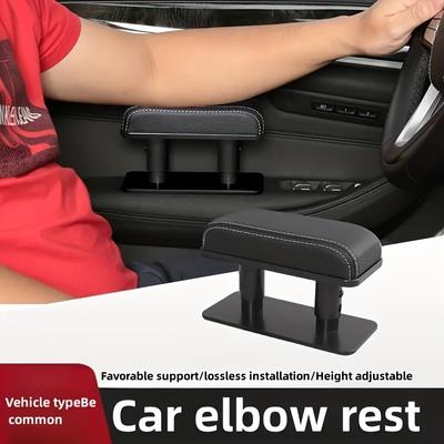 Coussin de rehaussement latéral de portière de voiture, coussin d'accoudoir réglable universel, support d'accoudoir universel en PU, coussin de repose-coude, rallonge d'accoudoir