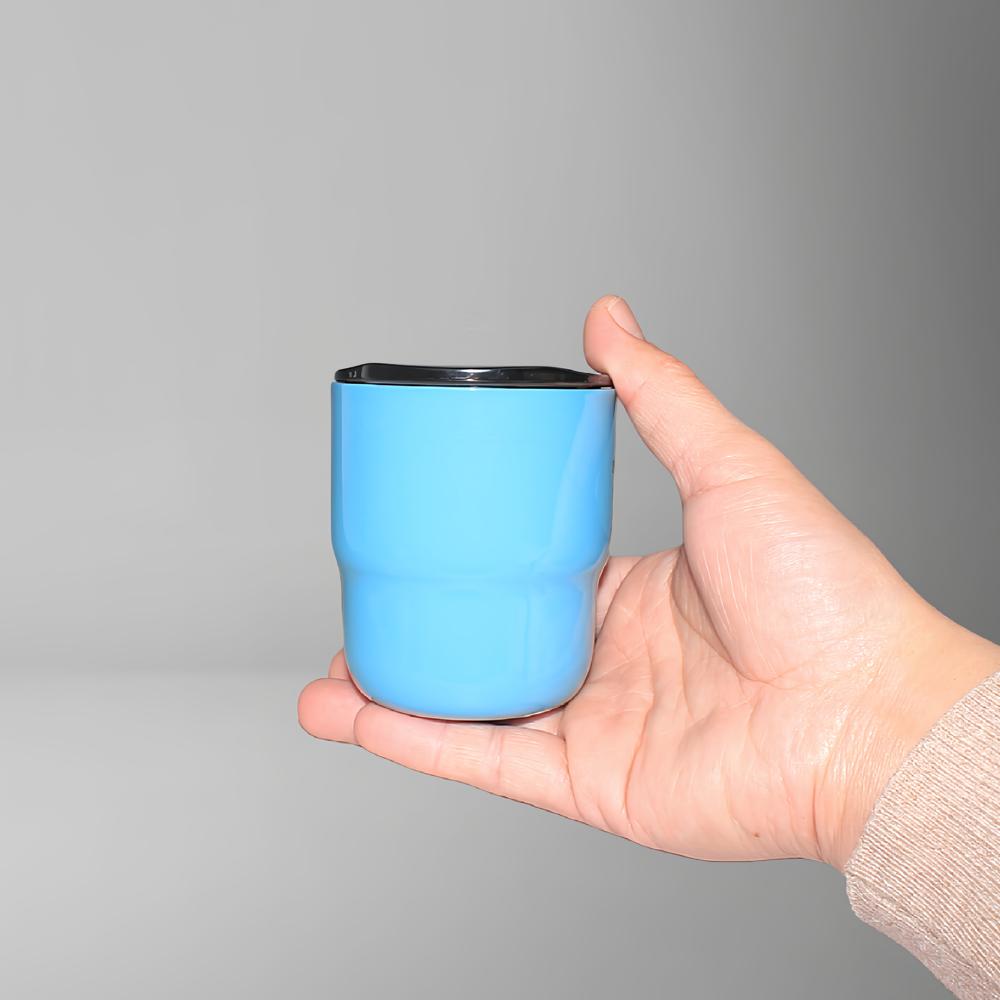 Mini Portable Cup Travel 304 Stainless Steel Double Wall Thermos Cup Creative Gift Cup with Lid Coffee Bottle Thermos Bottle