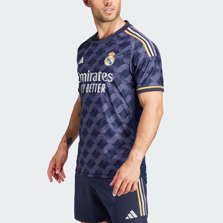 Adidas Real Madrid 23/24 Away Authentic Jersey Legend Ink Men Streetwear IA5138