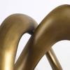 Tabletop Sculpture with Twisted Loop Gold Elegant