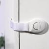 5pcs/10pcs White Safety Locks No-Drill Drawer and Door Latches Child Baby Safety Lock Cupboard Drawer Cabinet Door Fridge Security Protector Locks