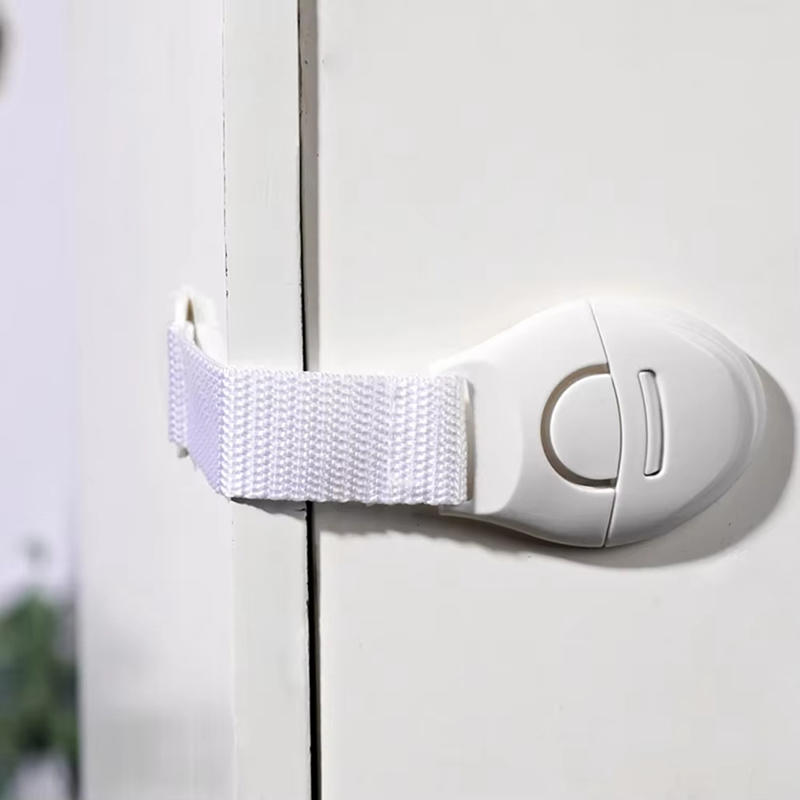 5pcs/10pcs White Safety Locks No-Drill Drawer and Door Latches Child Baby Safety Lock Cupboard Drawer Cabinet Door Fridge Security Protector Locks