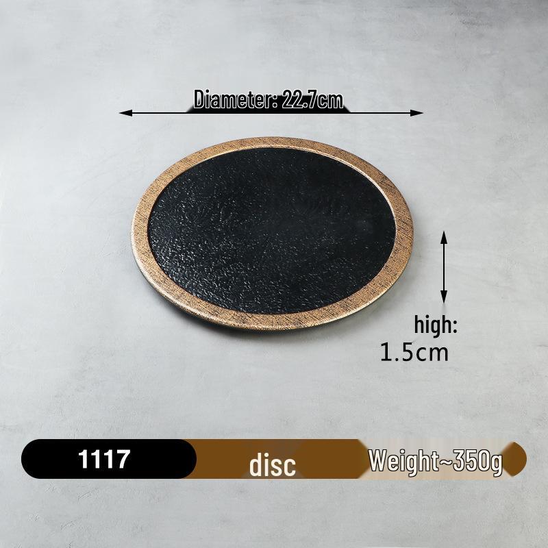 Melamine Imitation Porcelain Hot Pot & BBQ Plate with Handle