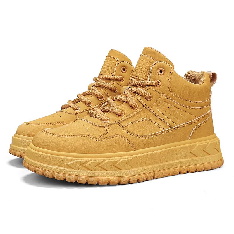 Martin Boots Men's Shoes Autumn and Winter New Men's Sports and Leisure Construction Site Work Thick-soled Wear-resistant Tooling Labor Insurance