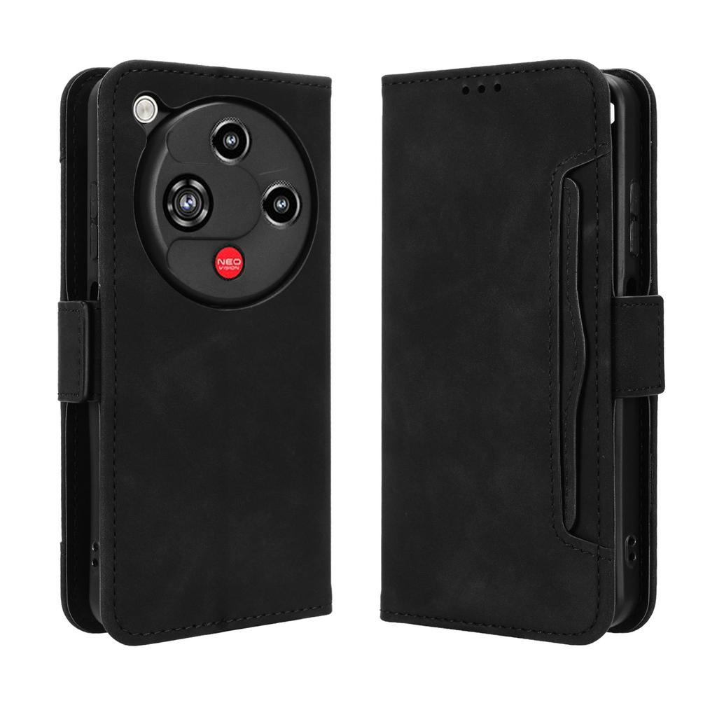 For ZTE nubia Focus 2 5G Leather Case Phone Wallet Cover with Multiple Card Slots
