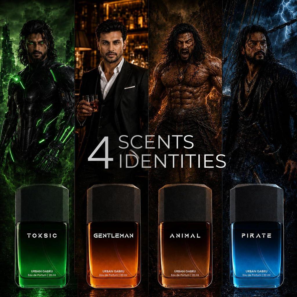 Long Lasting Men Perfume Gift Set | The Ultimate Four Perfume Gift Set for Men |